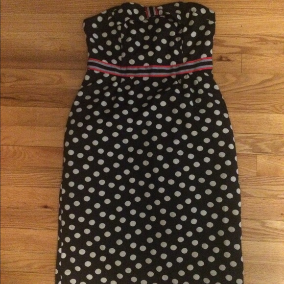 Anthropologie Maeve Polka Dot Dress - Picture 2 of 2