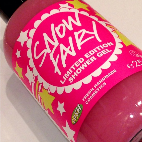 Limited edition LUSH Snow fairy shower gel