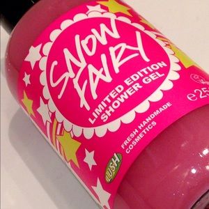 Limited edition LUSH Snow fairy shower gel