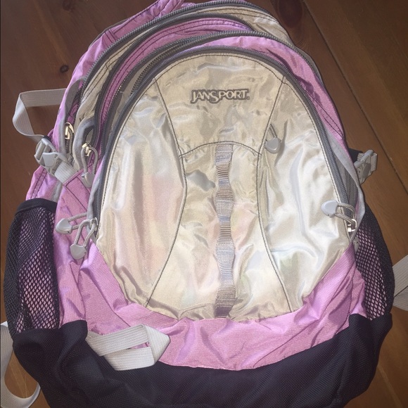 Purple Jansport backpack