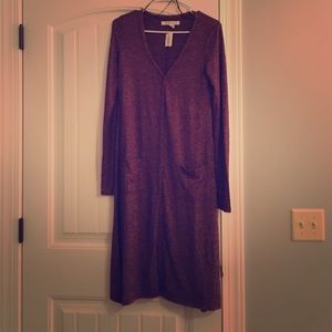 Dark burgundy long Aeropostale cardigan