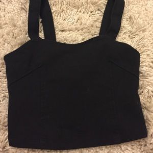 Brandy Melville black Joni top