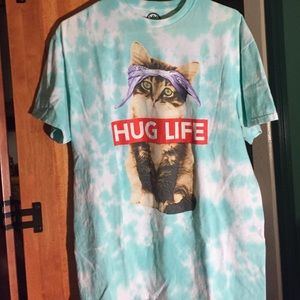 Tye Dye Kitten Shirt