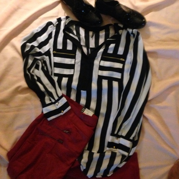 💫💥Stripped long sleeve 100% polyester shirt💥