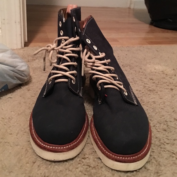Navy Blue cloth doc marten size 5