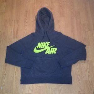 MENS Neon Green/Grey Nike Air Hoodie