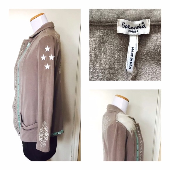 Anthropologie Jackets & Blazers - Splendid Embellished Military Cardigan