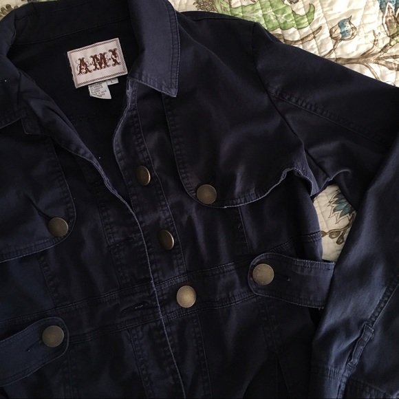 Navy blue utility jacket - Picture 3 of 4