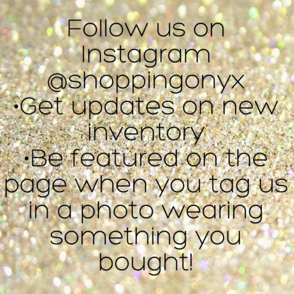 Follow us! @shoppingonyx 📱❤️