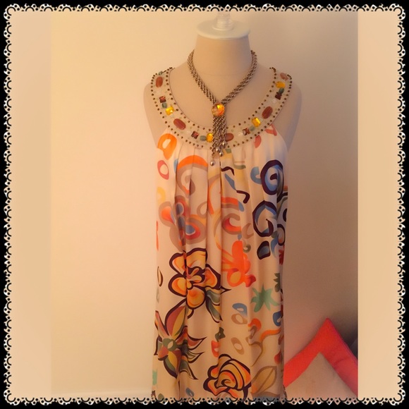 🎉HP🎉 Sue Wong Silk Dress