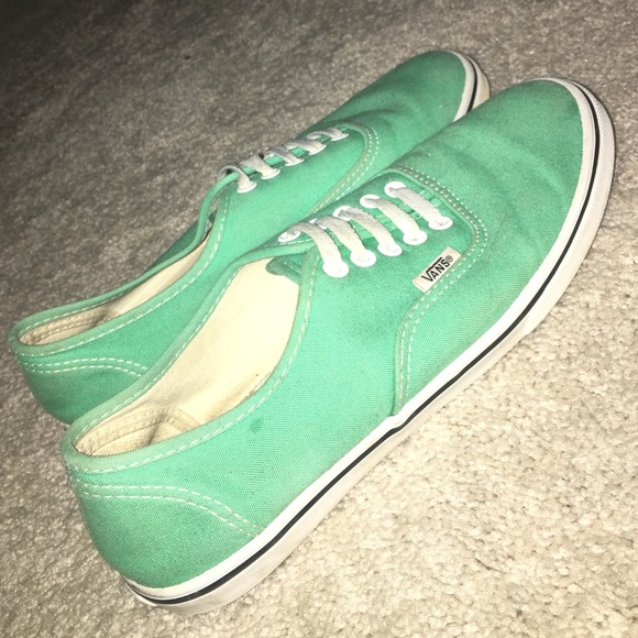 Tiffany blue/ mint green Vans