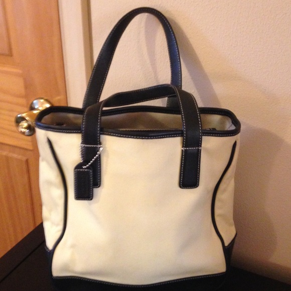 Coach Handbags - Coach Canvas yellow Handbag