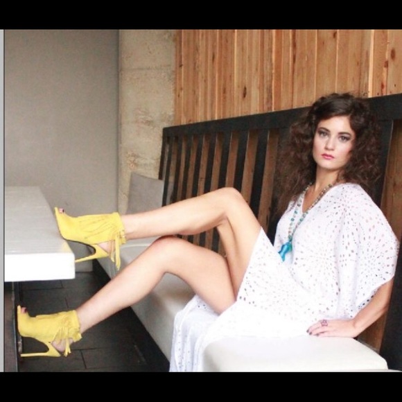 Happy One Fringe Peep Toe Bootie - Picture 3 of 3