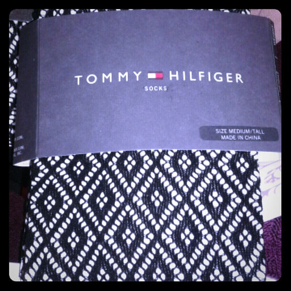 Tommy Hilfiger Netted Black Tights