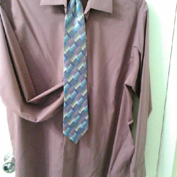 Mens dress shirt, washed, never worn. He didnt go