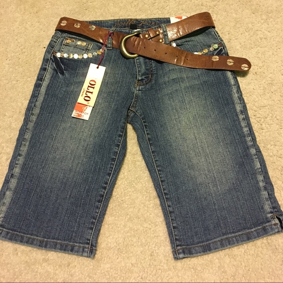New Blue Jean Bermuda shorts