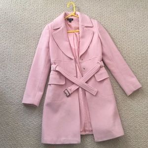 Pink Bebe pea coat xs