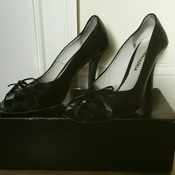 BCBG Maxazaria 3.5 in. Open toe Heels