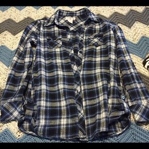 OP size small flannel shirt.