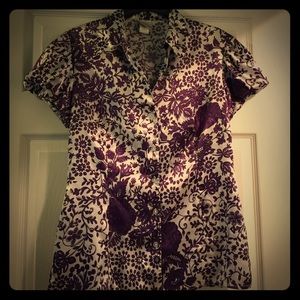 *****SOLD***** Purple/white floral print