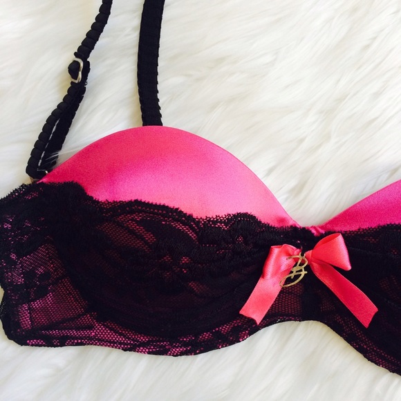 Sexy Satin and Lace Balconet Bra - Picture 2 of 4