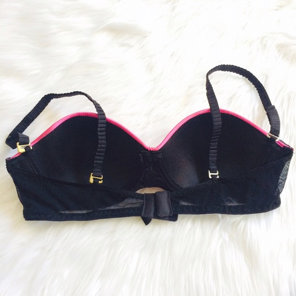 Sexy Satin and Lace Balconet Bra - Picture 3 of 4