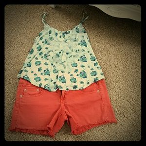 Coral shorts