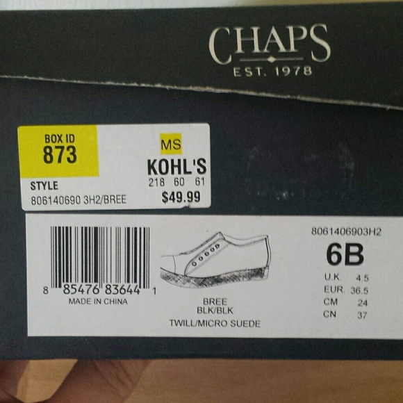 Chaps no lace sneakers - Picture 4 of 4