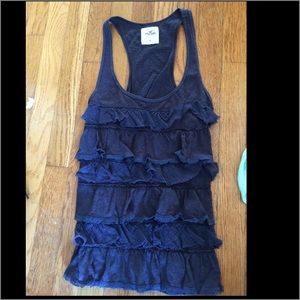 Hollister Ruffle front tank top