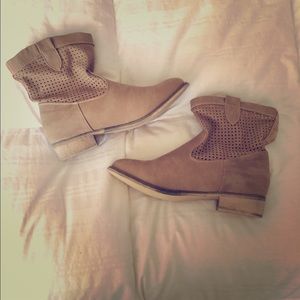 Tan ankle boots