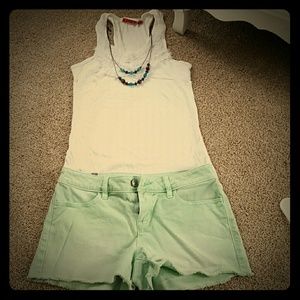Mint shorts