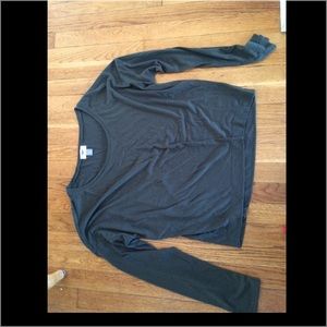 Olive green long sleeve shirt