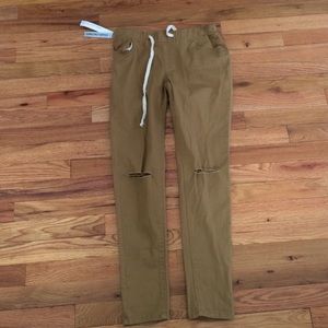Tan jogger pants