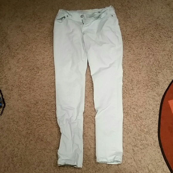 Mint skinny jeans