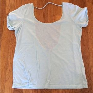 Charlotte Russe light blue short sleeve shirt