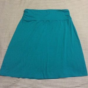 Faded Glory Turqouise Jersey Knit Skirt