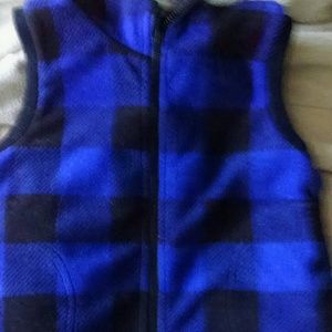 Flannel warm checkered vest