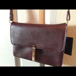 Forever 21 Oxblood Faux Leather Crossbody