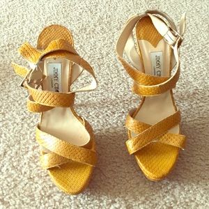 Jimmy Choo Snake Skin Shoes.