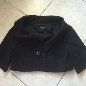 Bebe black cropped blazer xs