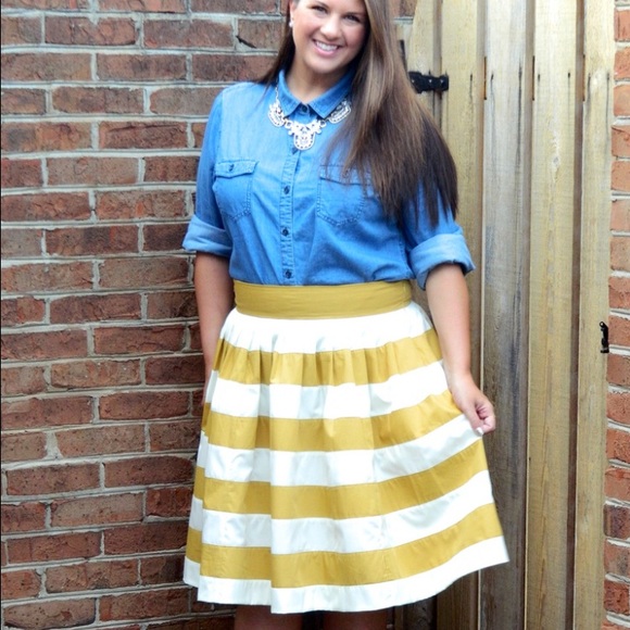 eshakti Dresses & Skirts - Beautiful Striped A-Line Skirt