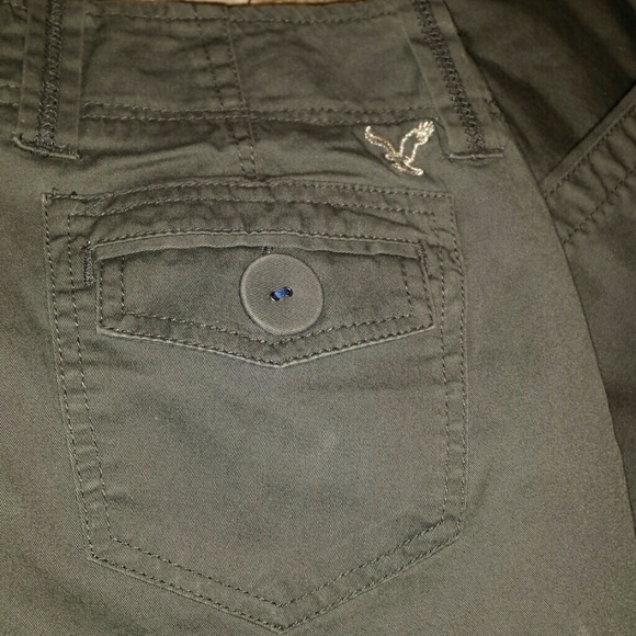 Size 0 American Eagle dark grey pants - Picture 3 of 4