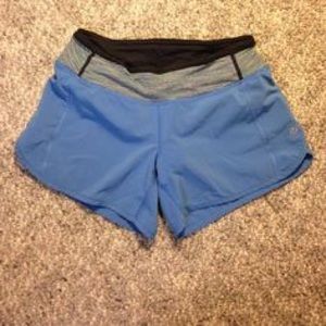 Blue lululemon shorts