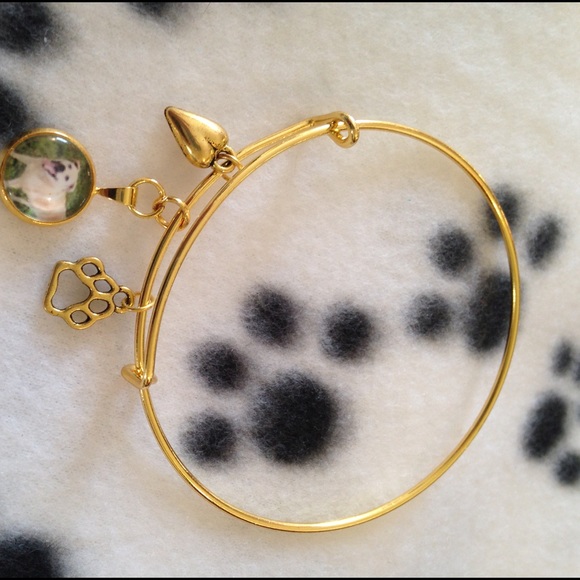💛🐾Custom Fur-baby  Picture Charm Bangle🐾💛 - Picture 2 of 4