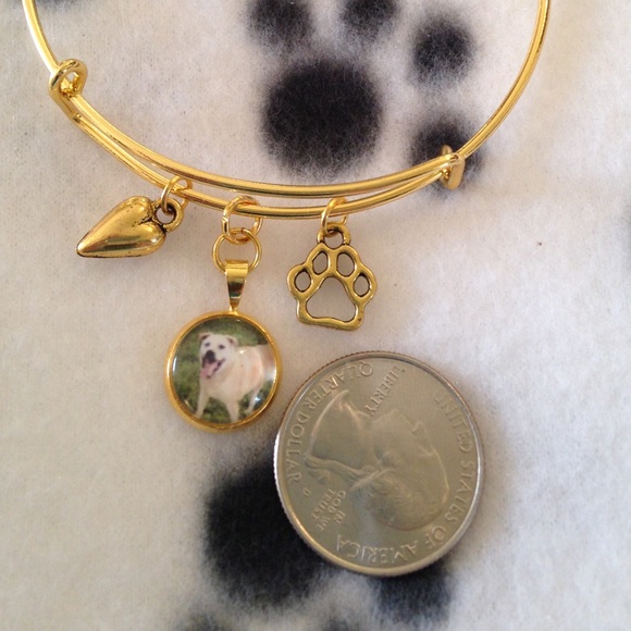 💛🐾Custom Fur-baby  Picture Charm Bangle🐾💛 - Picture 3 of 4