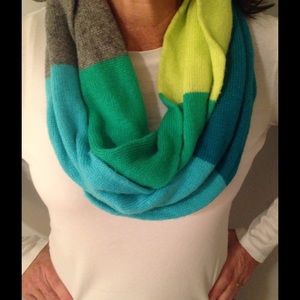 Gray,blue,green,and yellow infinity scarf!!