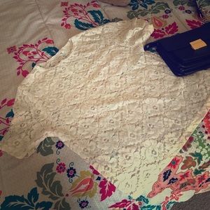 Vintage lace flower shirt!