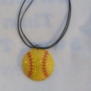 Softball Necklace