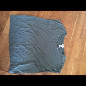 Olive green quarter length shirt