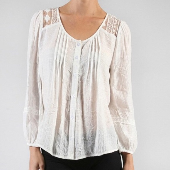 Pretty Summer Gauze Blend Top - Picture 2 of 4